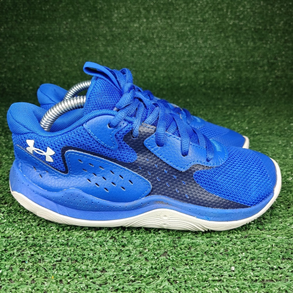 Under Armour Basketball Shoes Kids 1.5Y Blue Jet 23 Sneaker 3026636-400 Athletic